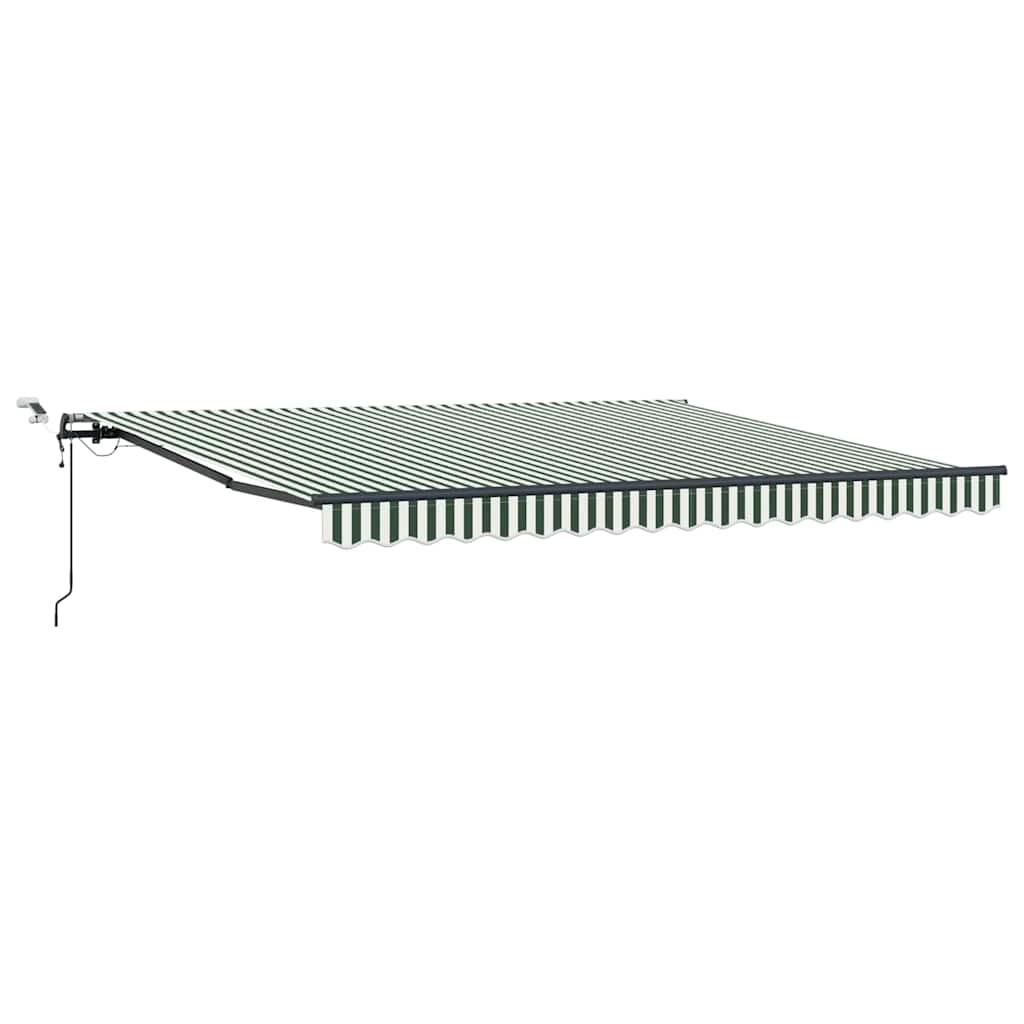 Napernyő Anyag Zöld és Fehér 400 × 300 cm Poliészter