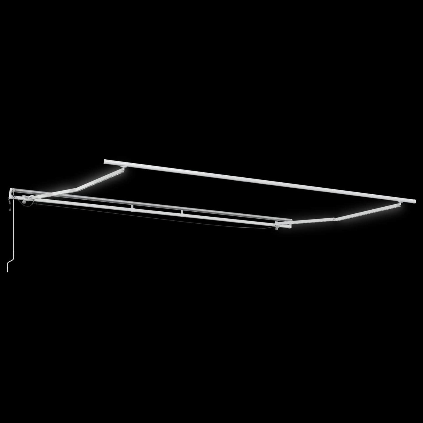 Behúzható napellenző Sárga és narancs 400 × 350 cm Poliészter