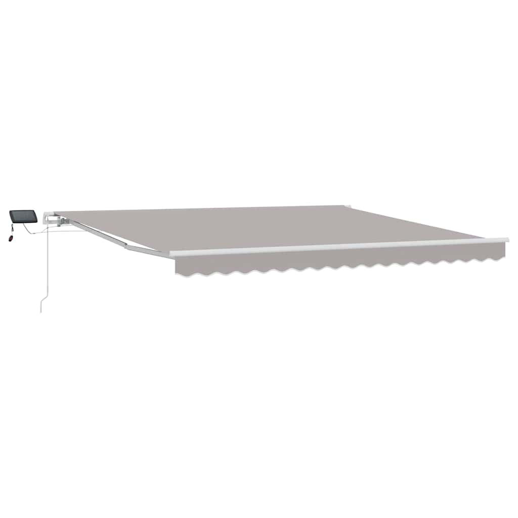 Behúzható napellenző Világosszürke 400 × 300 cm