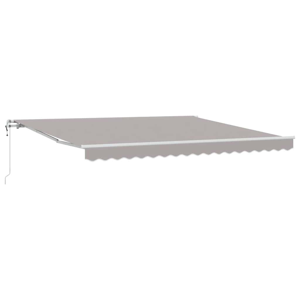 Behúzható napellenző Világosszürke 400 × 350 cm
