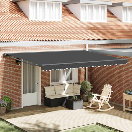 Napernyő keret Antracit 450 × 300 cm Poliészter PU bevonattal
