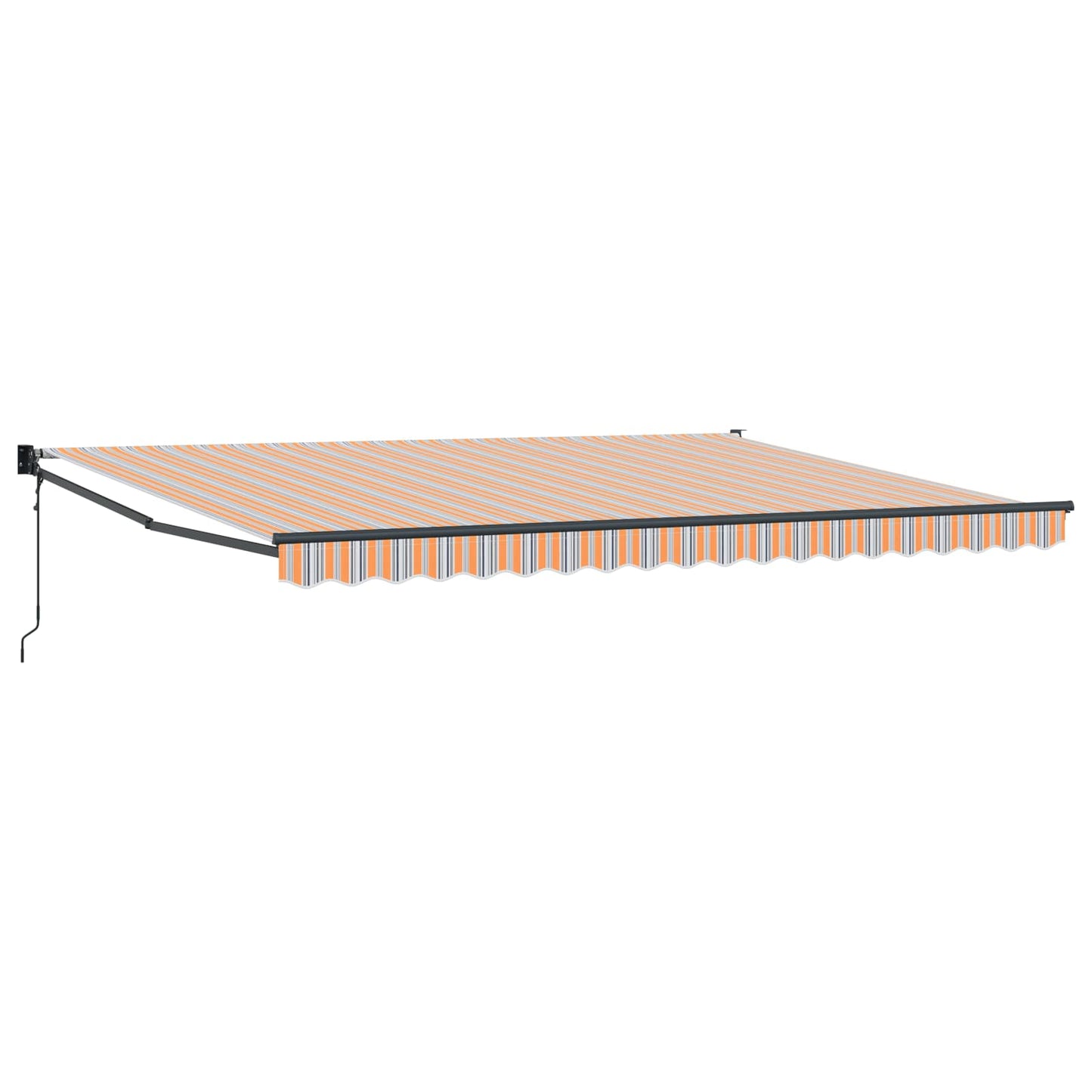 Behúzható napellenző Sokszínű 450 × 300 cm Poliészter és fém