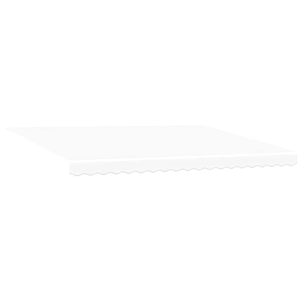Behúzható napellenző Fehér 450 × 300 cm Szövet és Acél