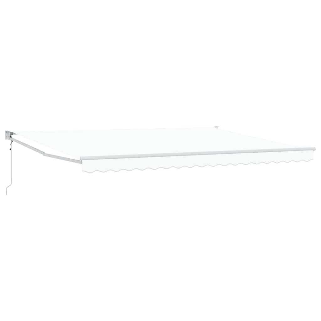 Behúzható napellenző Fehér 450 x 300 x 165 cm Poliészter és fém