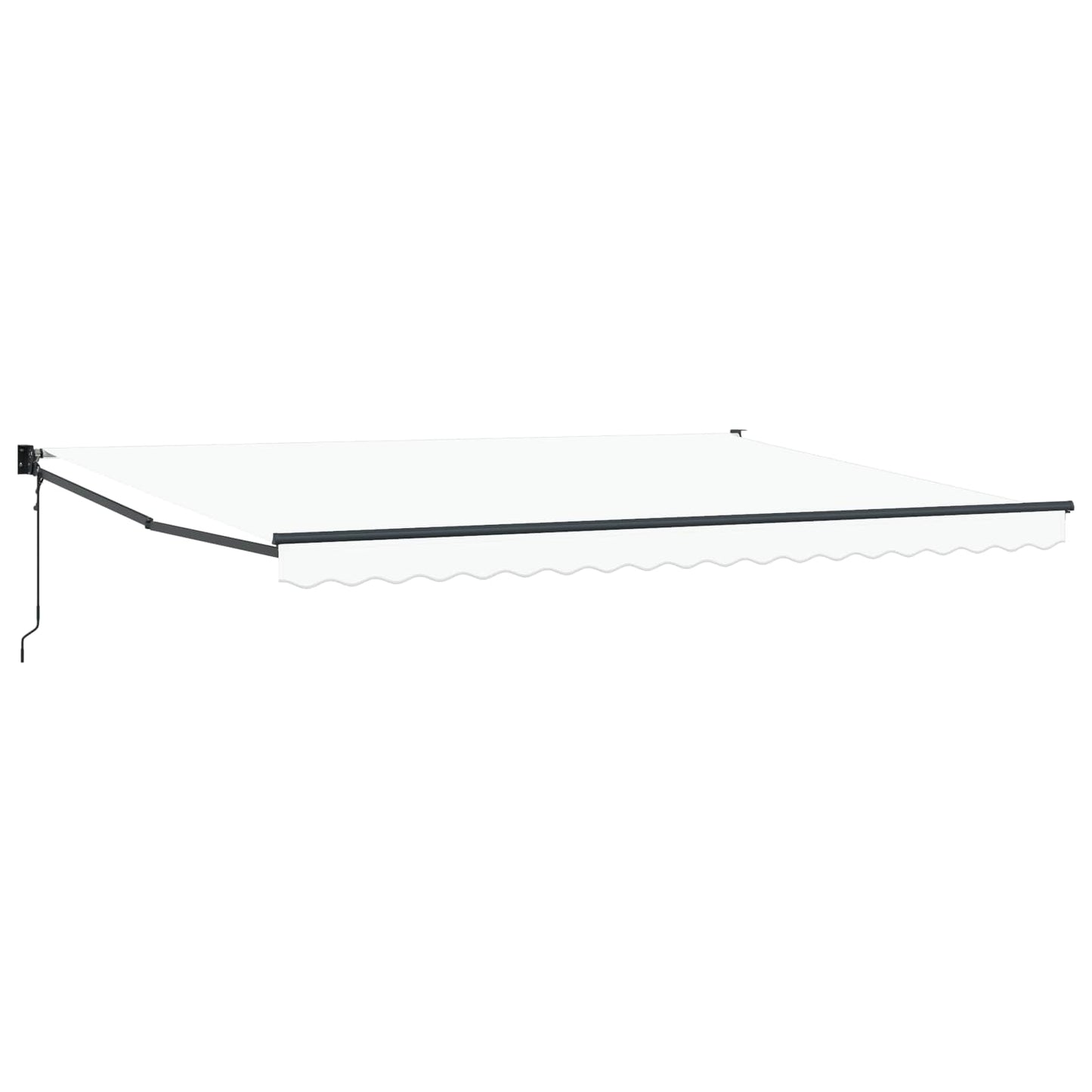 Behúzható napellenző Fehér 450 x 300 x 165 cm Poliészter és fém