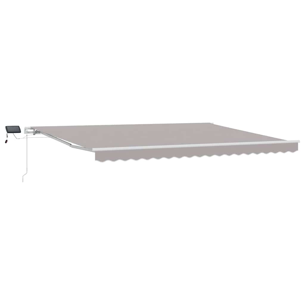 Behúzható napellenző Világosszürke 450 × 300 cm