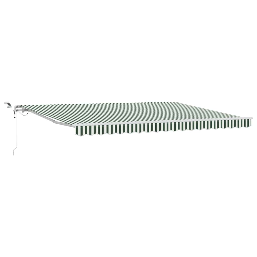 Napernyő Anyag Zöld és Fehér 450 × 300 cm Poliészter
