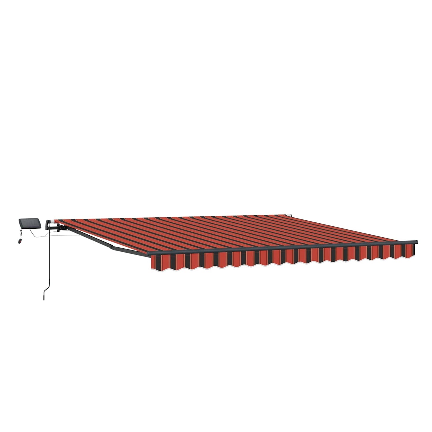 Behúzható napellenző narancssárga és barna 450 × 350 cm