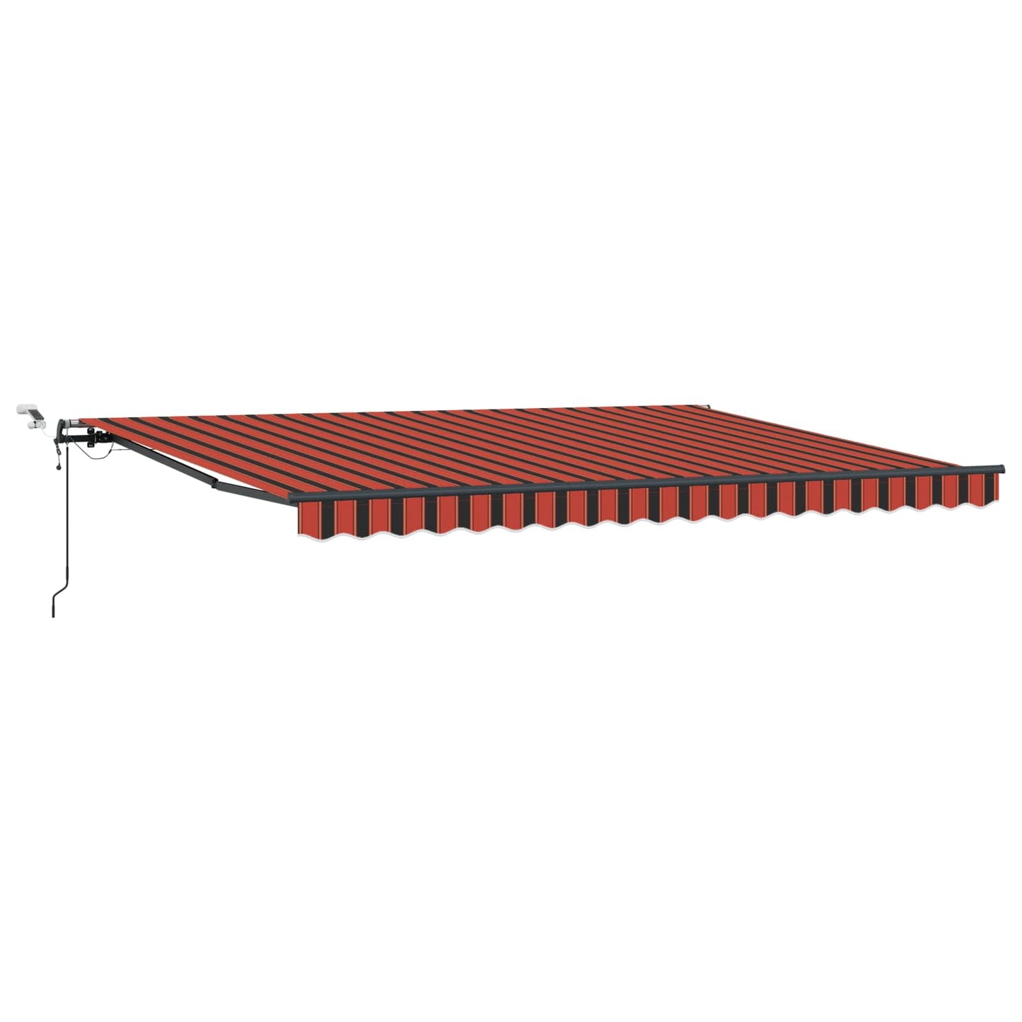 Behúzható napellenző narancssárga és barna 450 × 350 cm