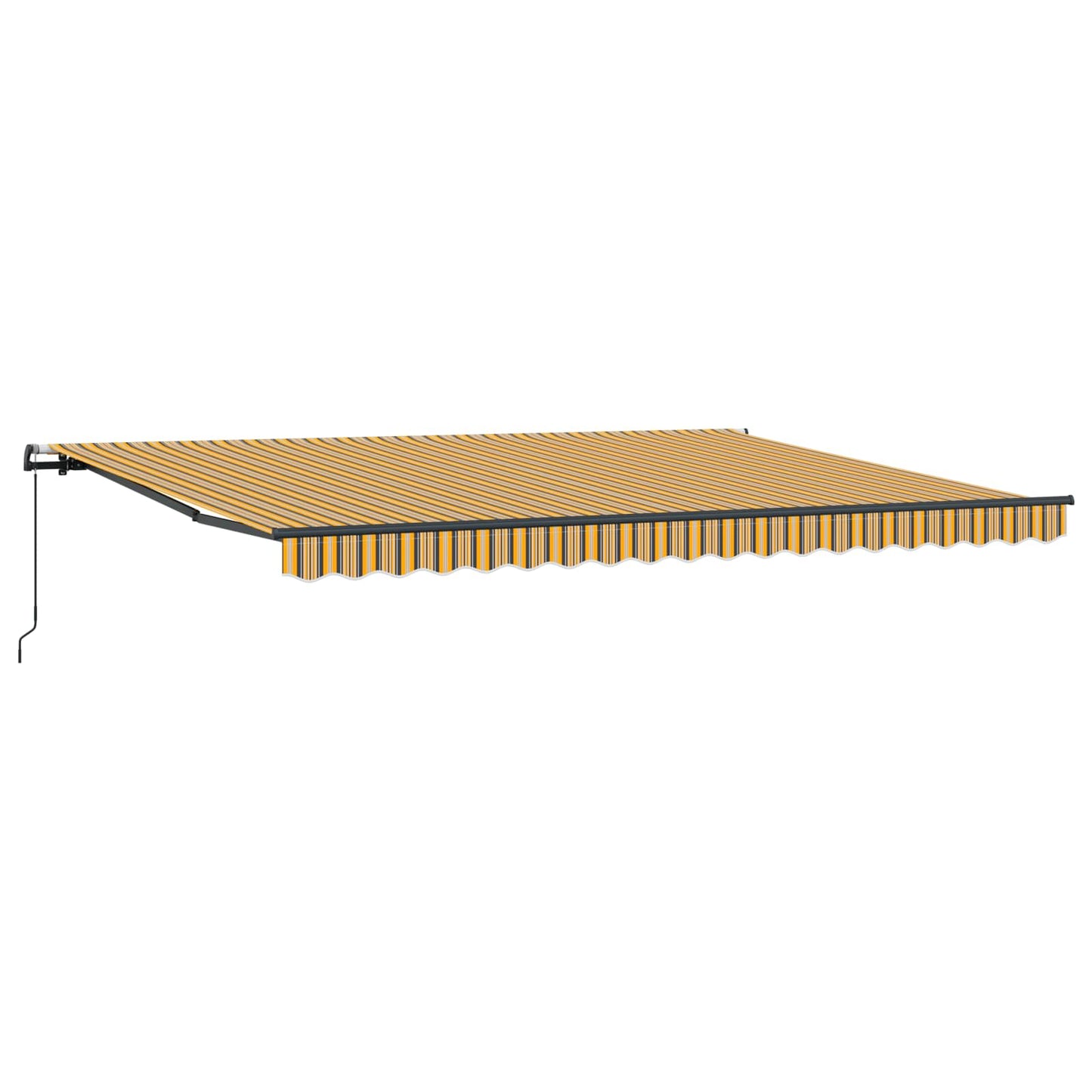 Behúzható napellenző Sokszínű 450 × 350 cm Poliészter és acél