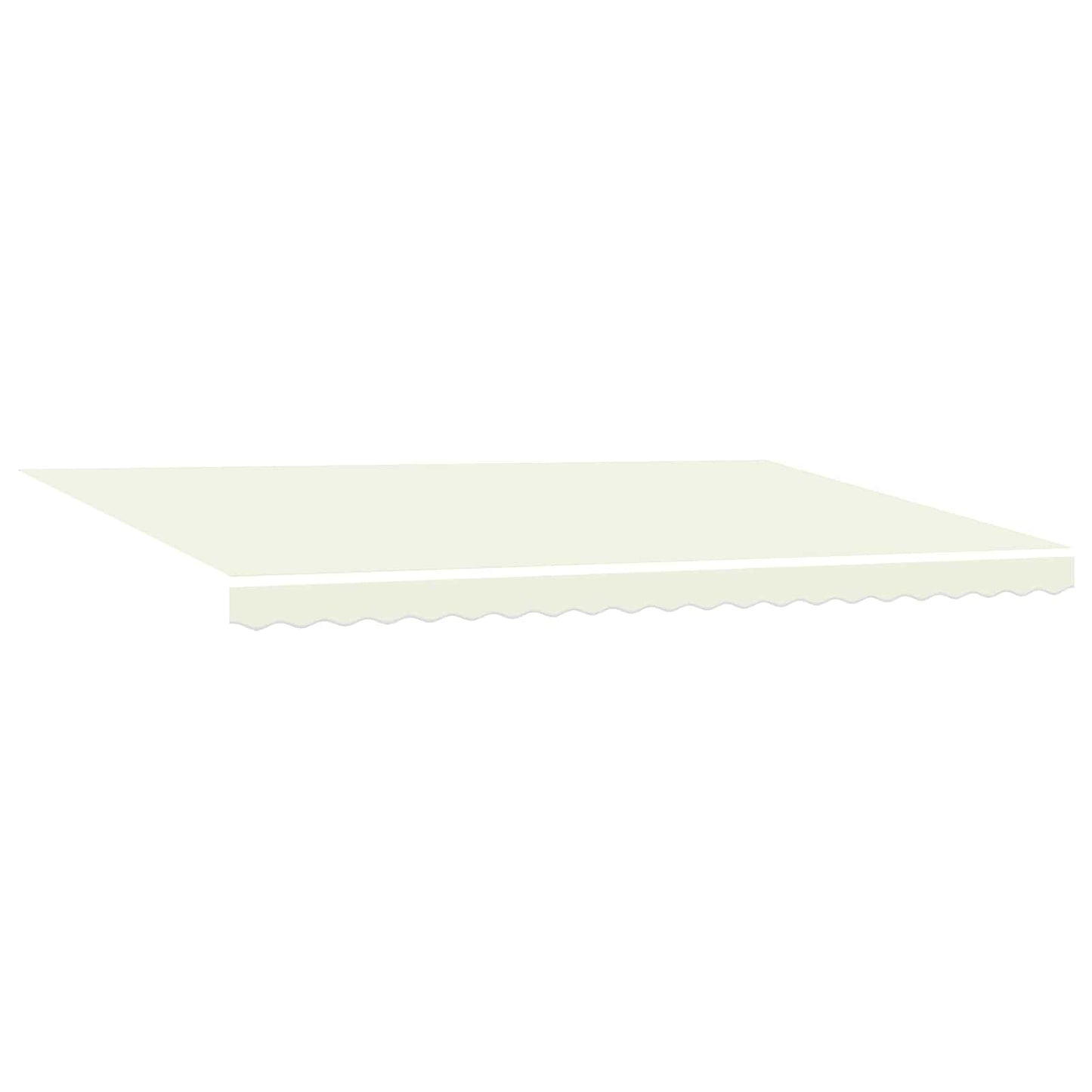 Napernyő keret Krém 500 × 300 cm Poliészter PU bevonattal