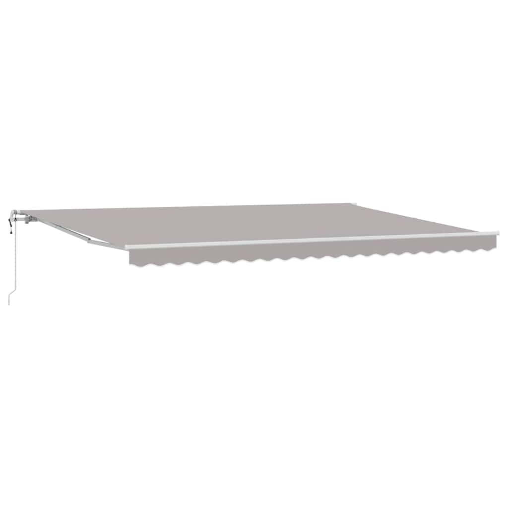 Behúzható napellenző Világosszürke 500 × 300 cm