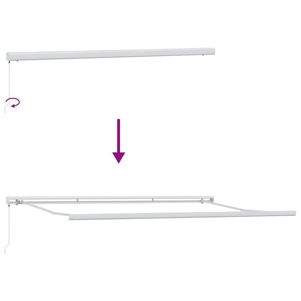 Behúzható napellenző Zöld és Sárga 500 × 300 cm
