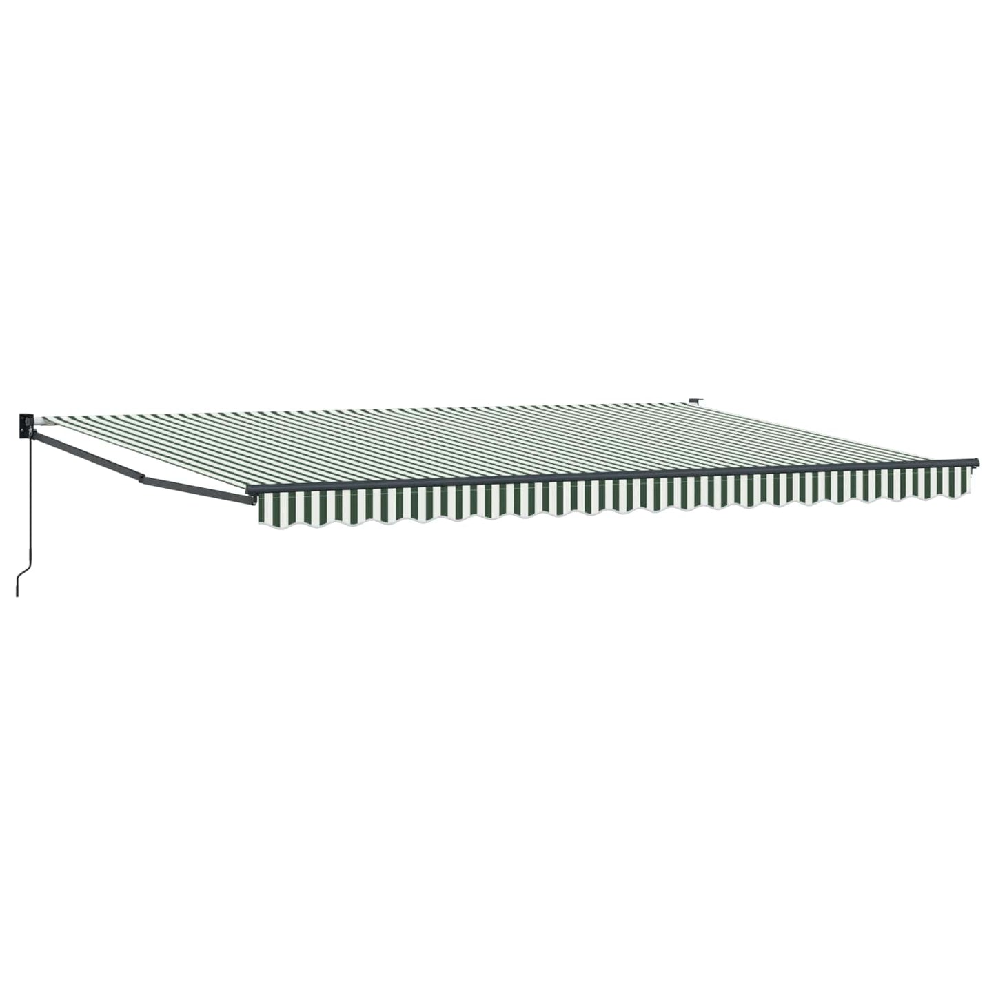 Behúzható napellenző Zöld 500 × 300 cm