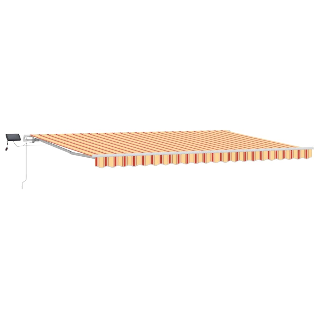 Behúzható napellenző Sárga és narancs 500 × 350 cm