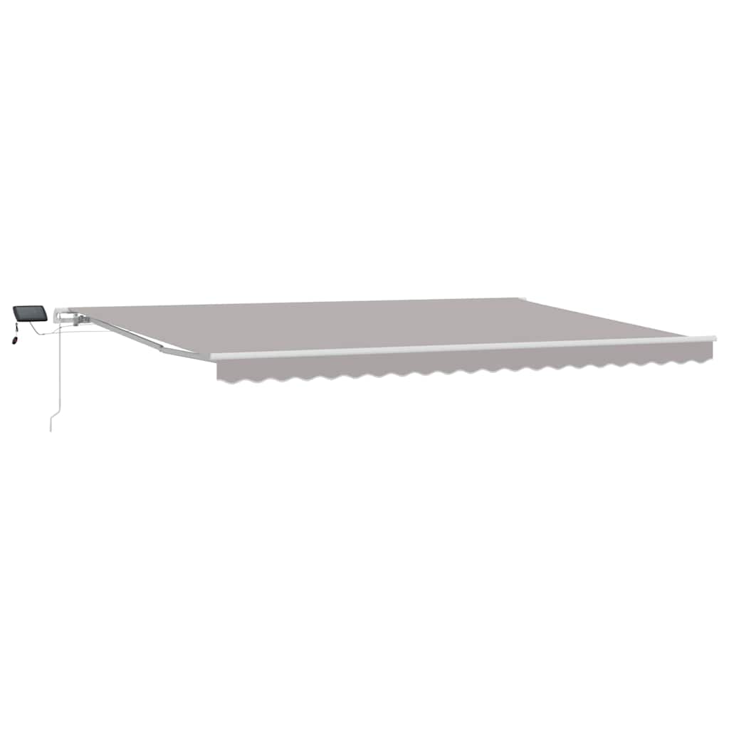 Behúzható napellenző Világosszürke 500 × 350 cm