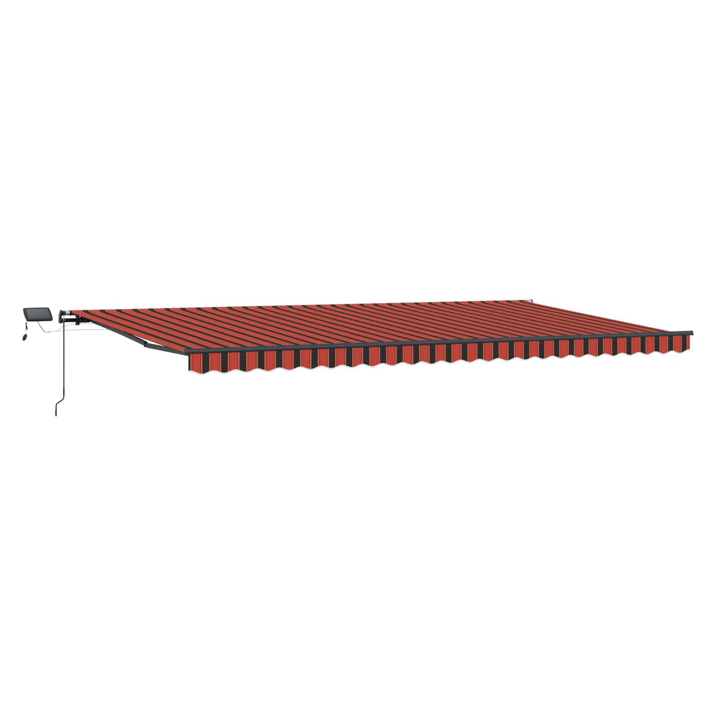 Behúzható napellenző narancssárga és barna 600 × 300 cm
