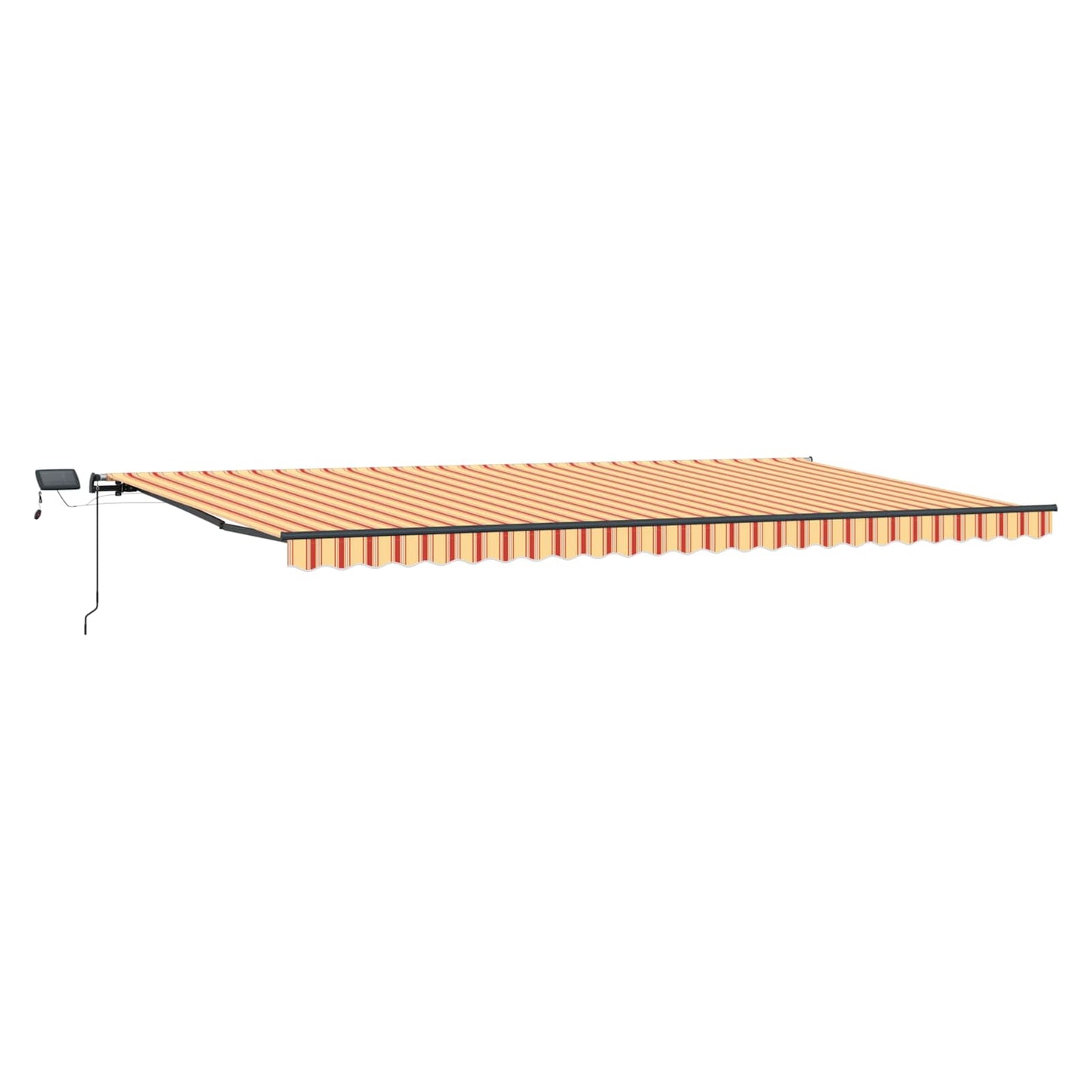 Behúzható napellenző Sárga és narancs 600 × 300 cm