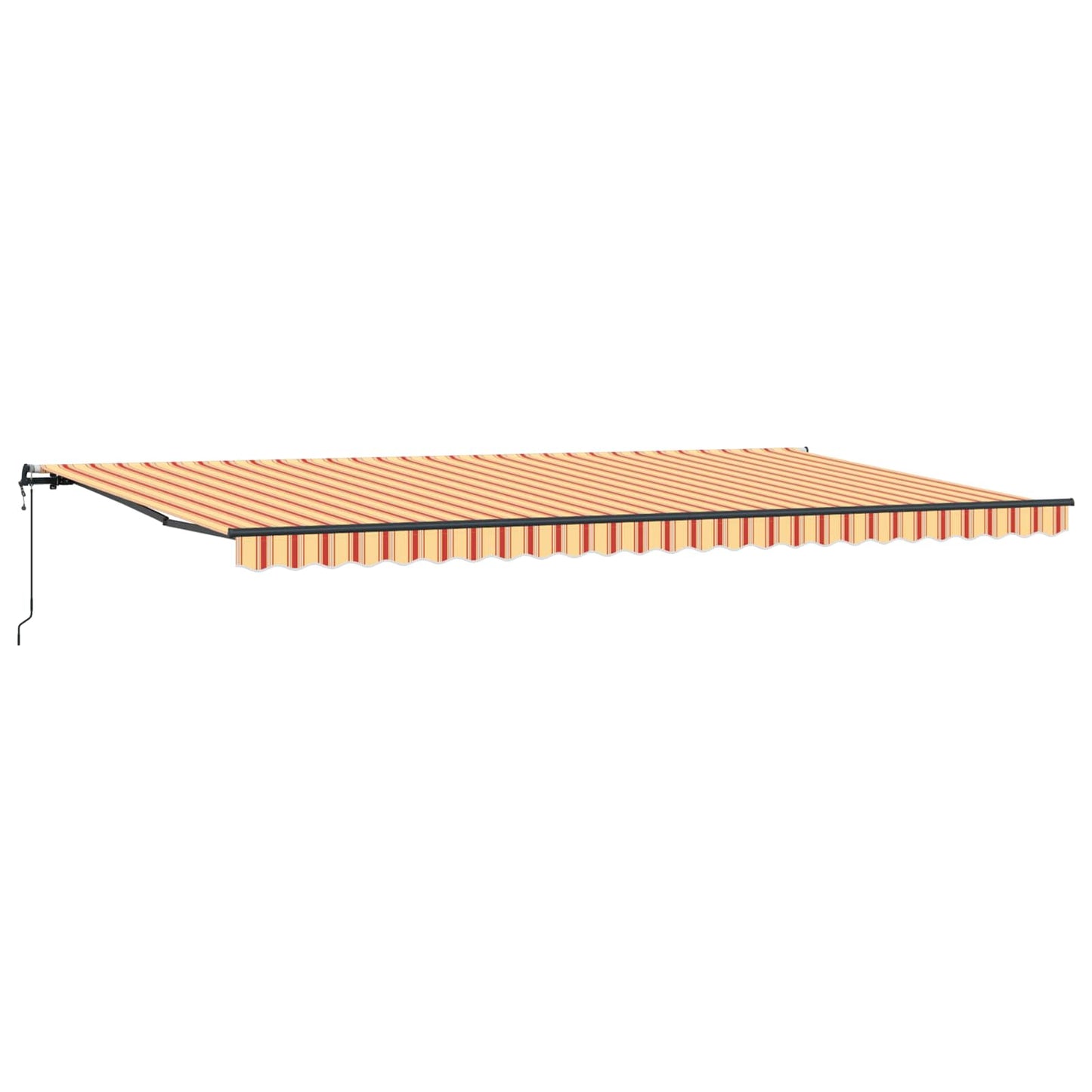 Behúzható napellenző Sárga és narancs 600 × 300 cm