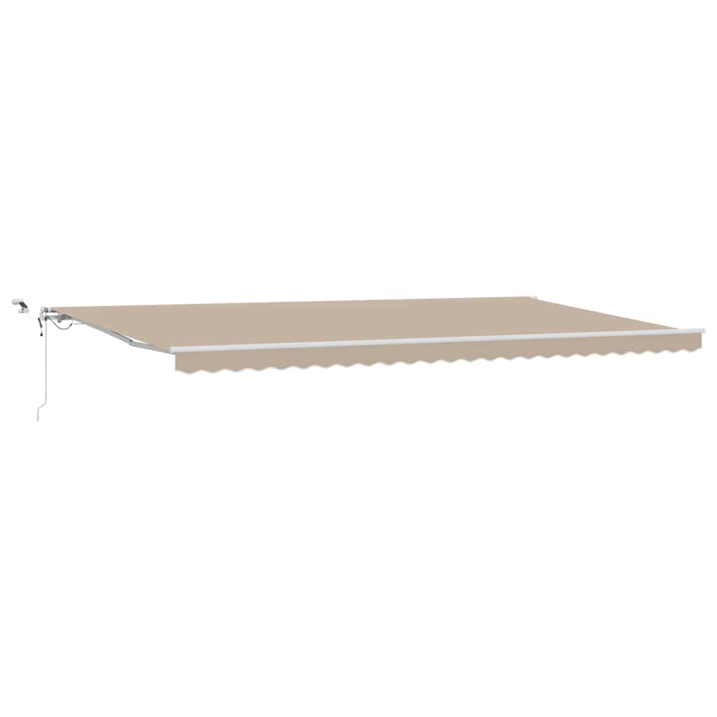 Behúzható napellenző Bézs 600 × 300 cm Poliészter