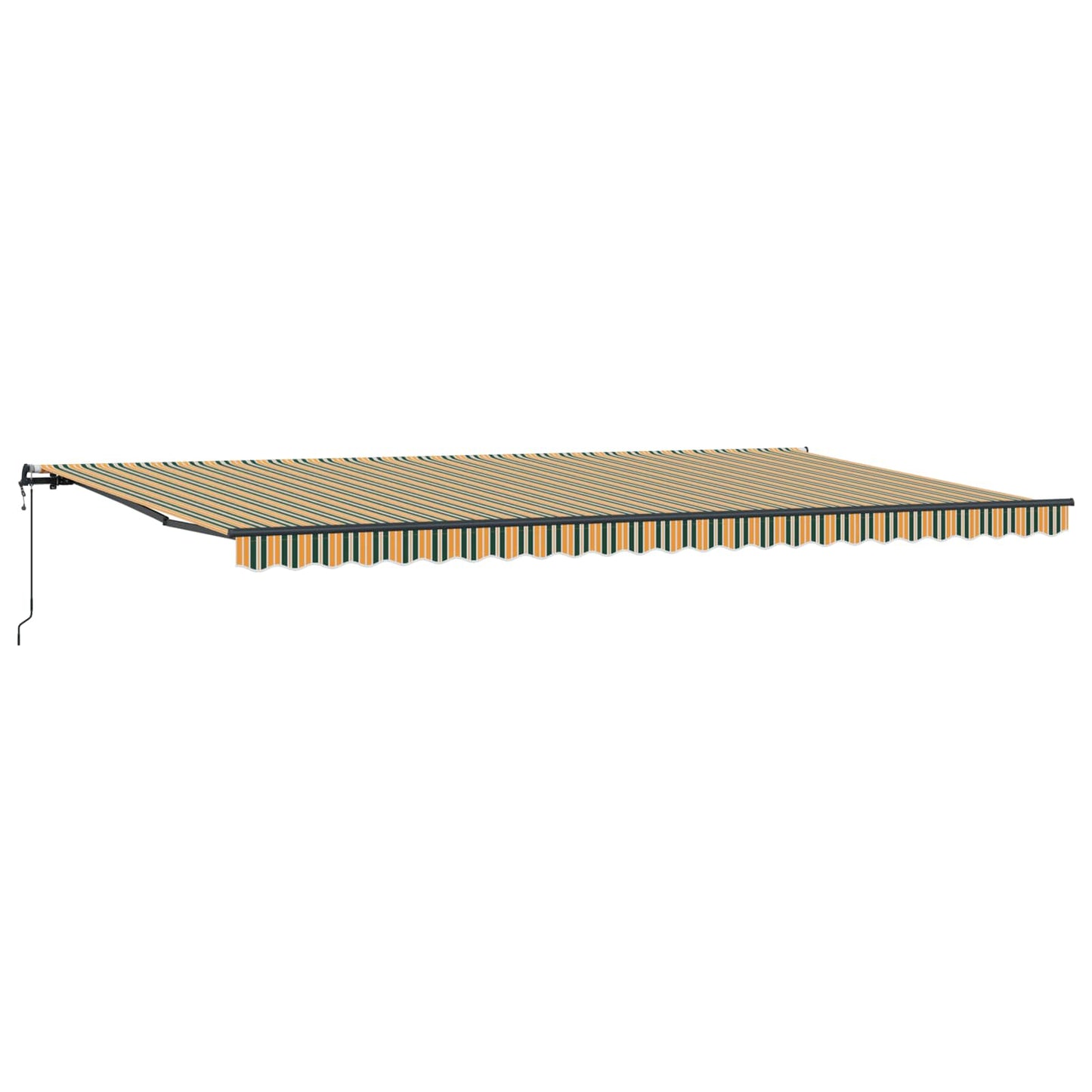 Behúzható napellenző Zöld és sárga 600 × 300 cm