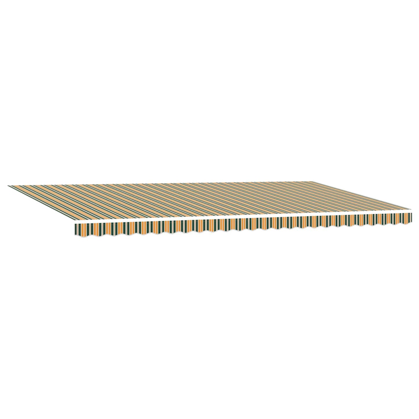 Napernyő Anyag Zöld és sárga 600 × 300 cm Poliészter