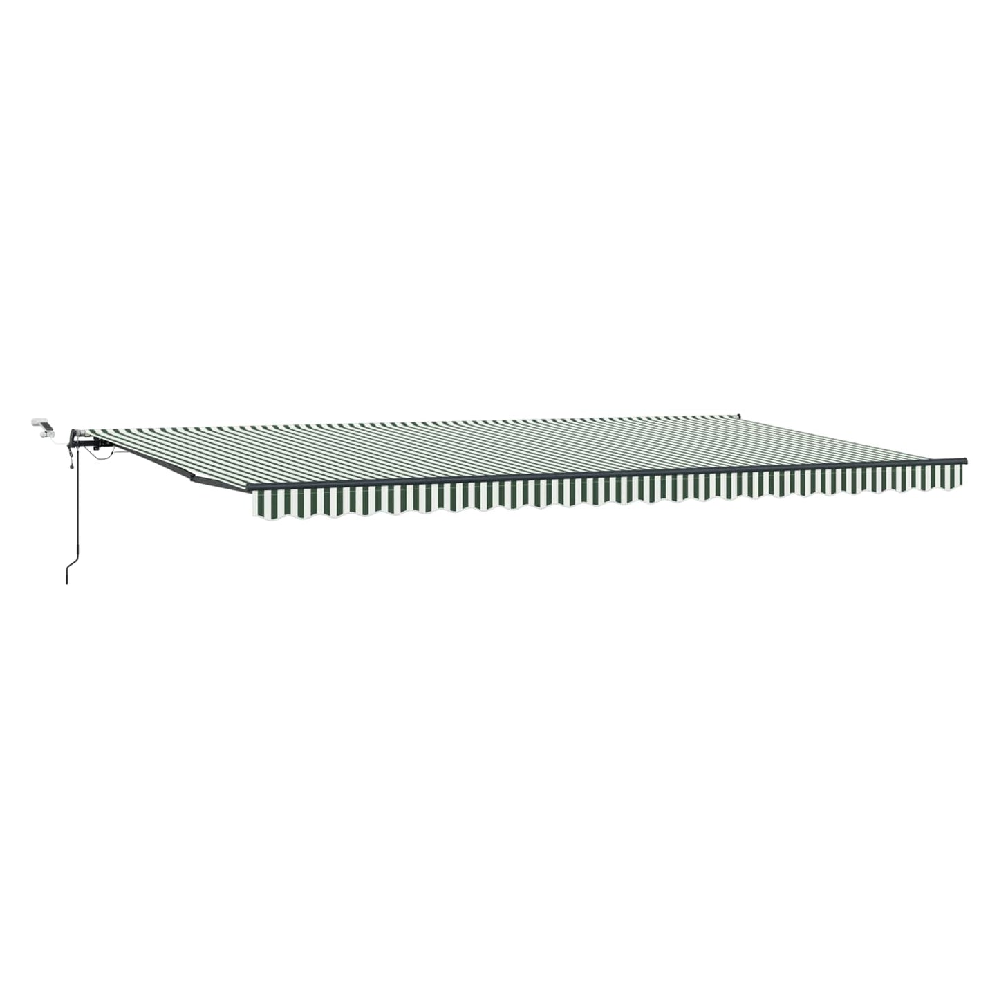 Napernyő Anyag Zöld és Fehér 600 × 300 cm Poliészter