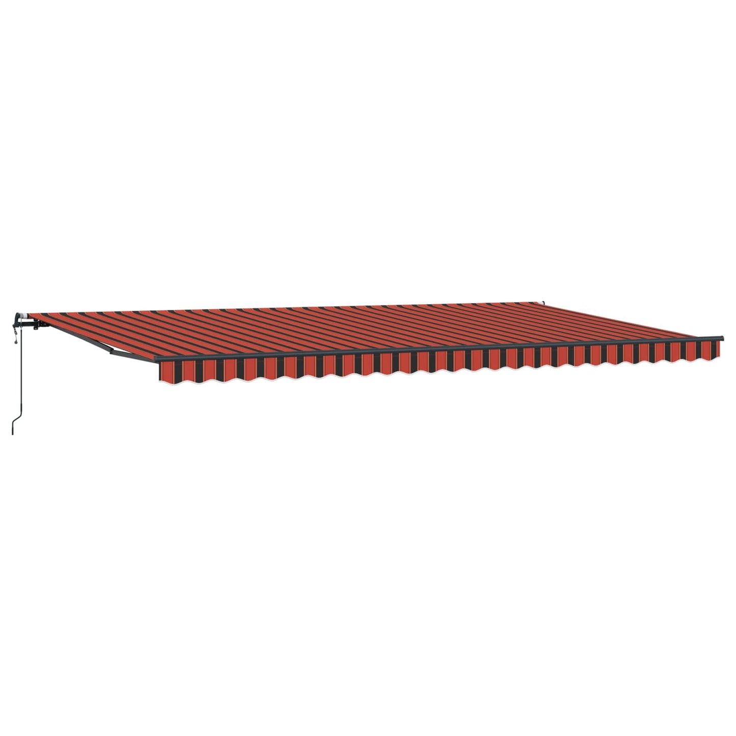 Behúzható napellenző narancssárga és barna 600 × 350 cm