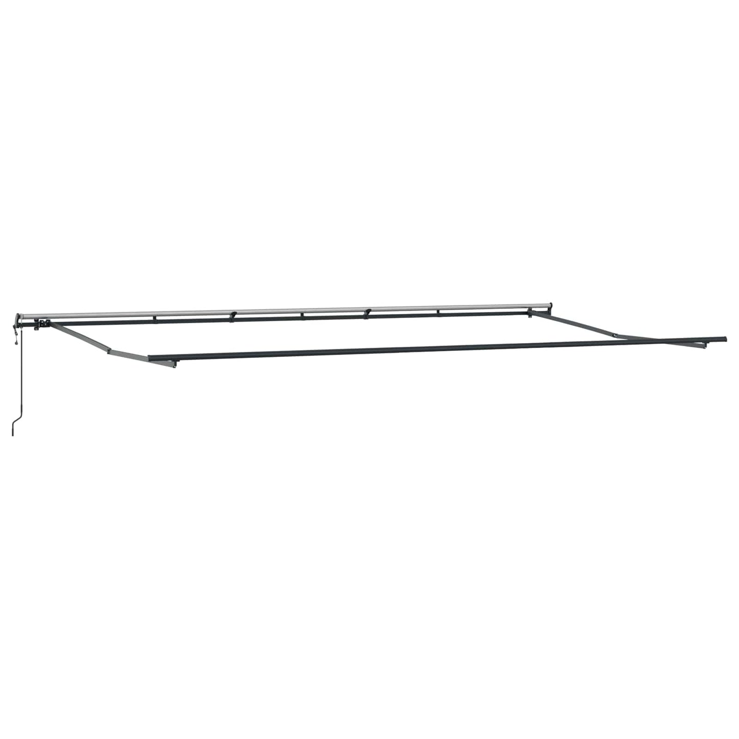 Behúzható napellenző narancssárga és barna 600 × 350 cm