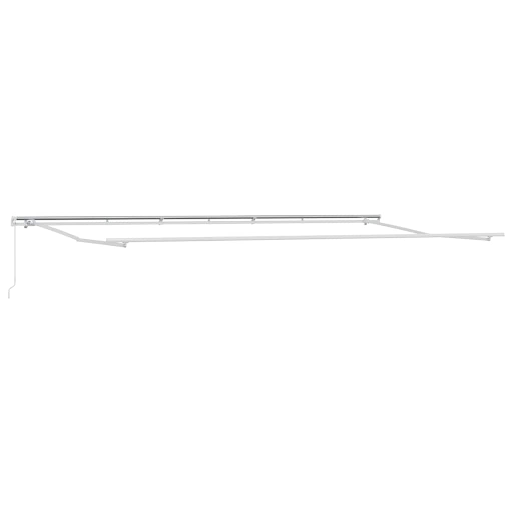 Behúzható napellenző Sárga és narancs 600 × 350 cm
