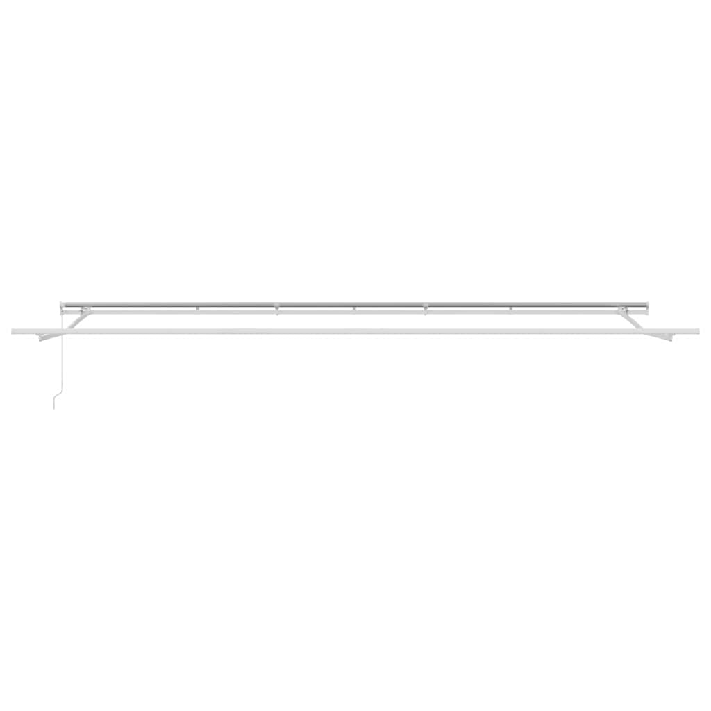 Behúzható napellenző Sárga és narancs 600 × 350 cm