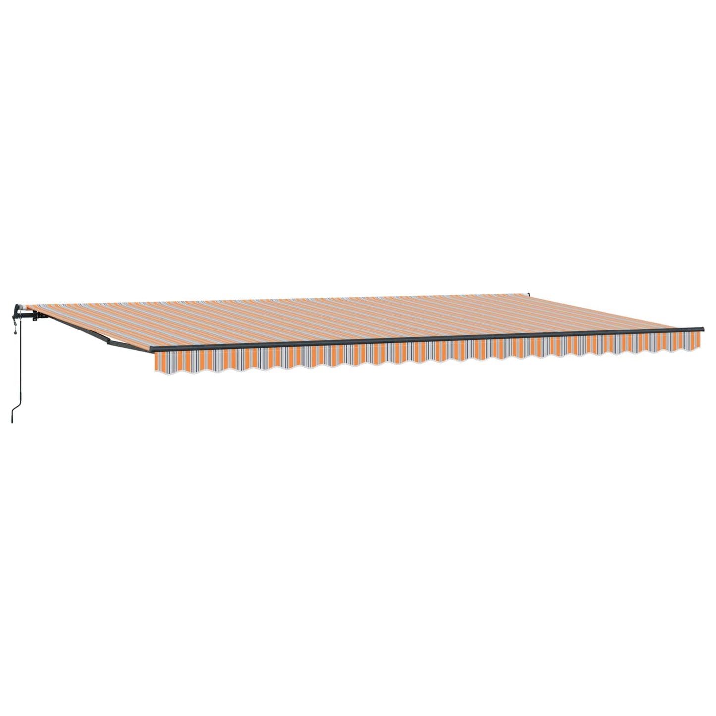 Behúzható napellenző Sokszínű 600 × 350 cm Szövet és Alumínium
