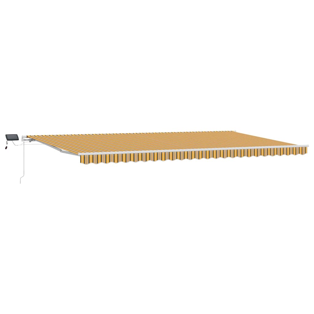 Behúzható napellenző Sokszínű 600 × 350 cm Szövet és Acél