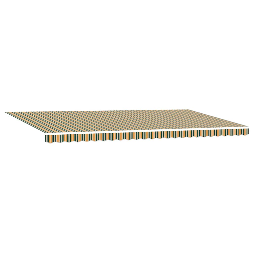 Behúzható napellenző Zöld és Sárga 600 × 350 cm