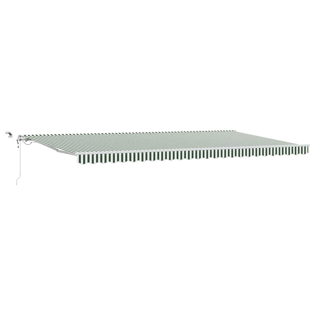 Napernyő Anyag Zöld és Fehér 600 × 350 cm Poliészter