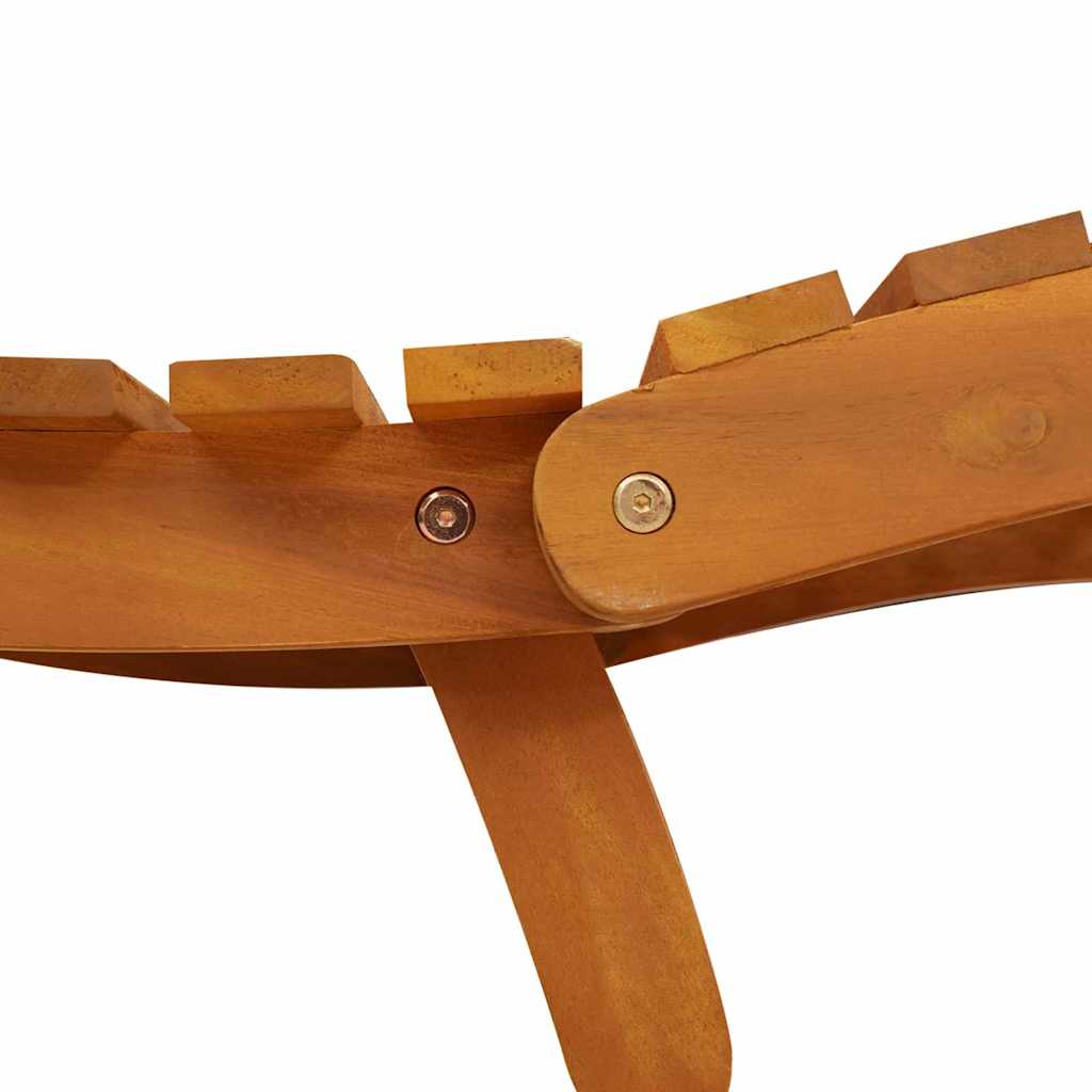 Napozóágy 2 pcs Barna 55 x 184 x 64cm Tömör Akácfa