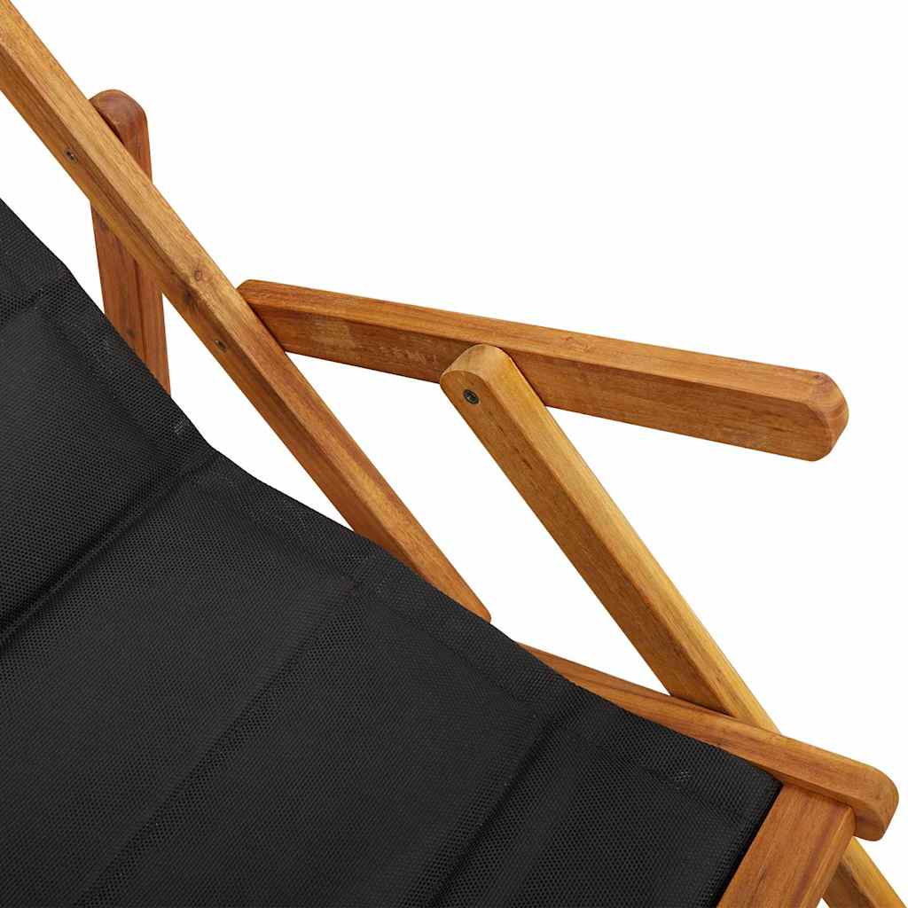 Tengerparti szék párnával 2 pcs Barna Tömör Akácfa