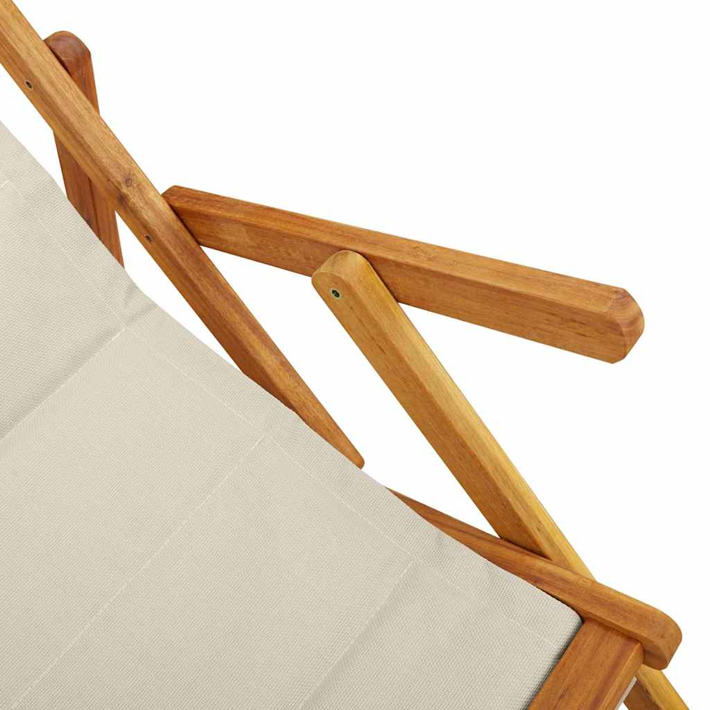 Tengerparti szék párnával 2 pcs Barna Tömör Akácfa