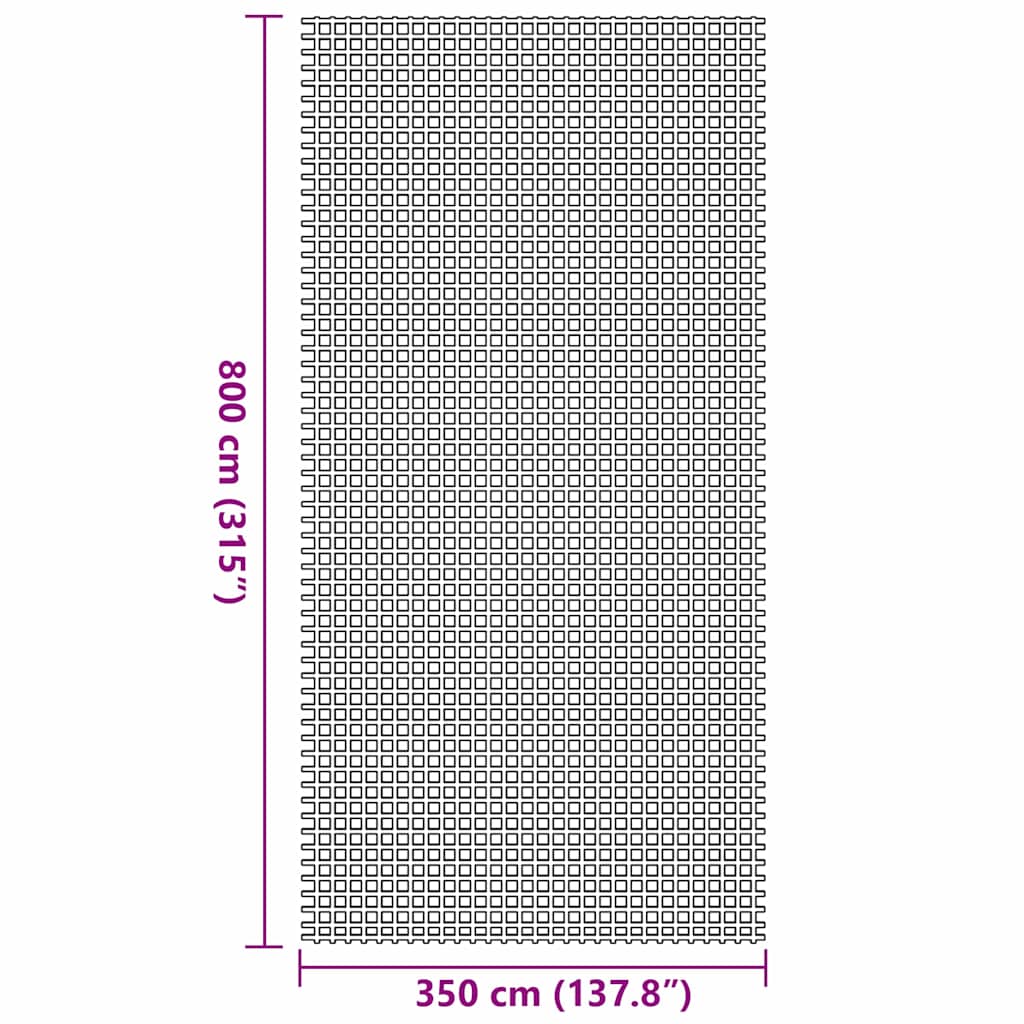Sátor szőnyeg Zöld 800 x 350 cm Poliészter