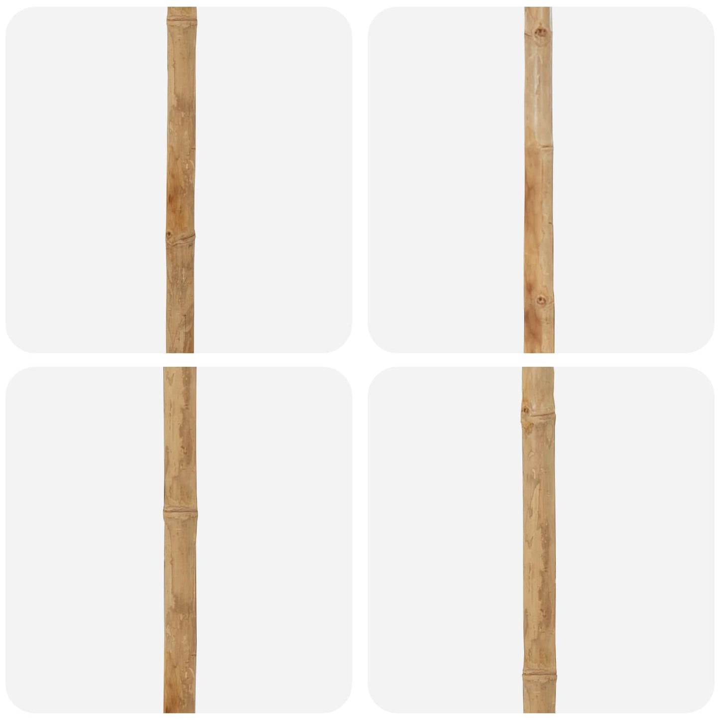 Kerti napernyő Krémszín Ø 150 x 210 cm bambusz