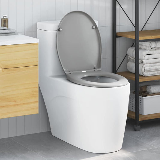 WC ülőke Szürke 47 x 37 x 4 cm Duroplast