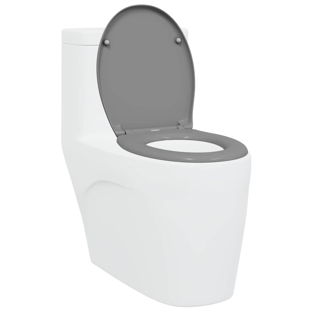 WC ülőke Szürke 47 x 37 x 4 cm Duroplast