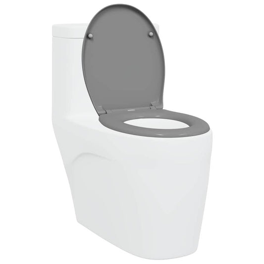 WC ülőke Szürke 47 x 37 x 4 cm Duroplast