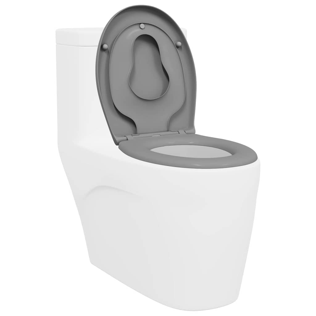 WC ülőke Szürke 47 x 37 x 4 cm Duroplast