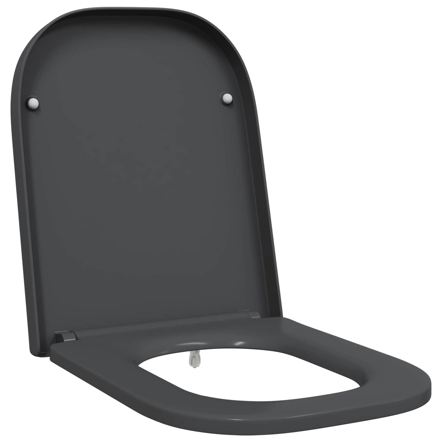 WC ülőke Antracit 47,5 x 35 x 3,6 cm Duroplast
