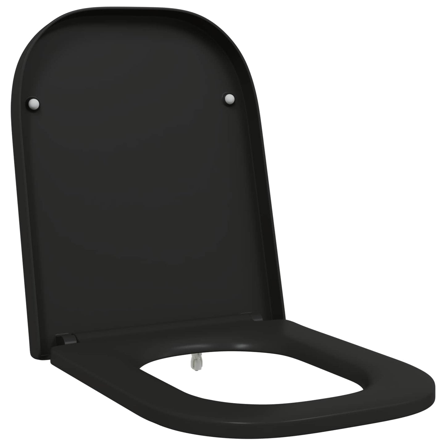 WC ülőke Fekete 47,5 x 35 x 3,6 cm Duroplast