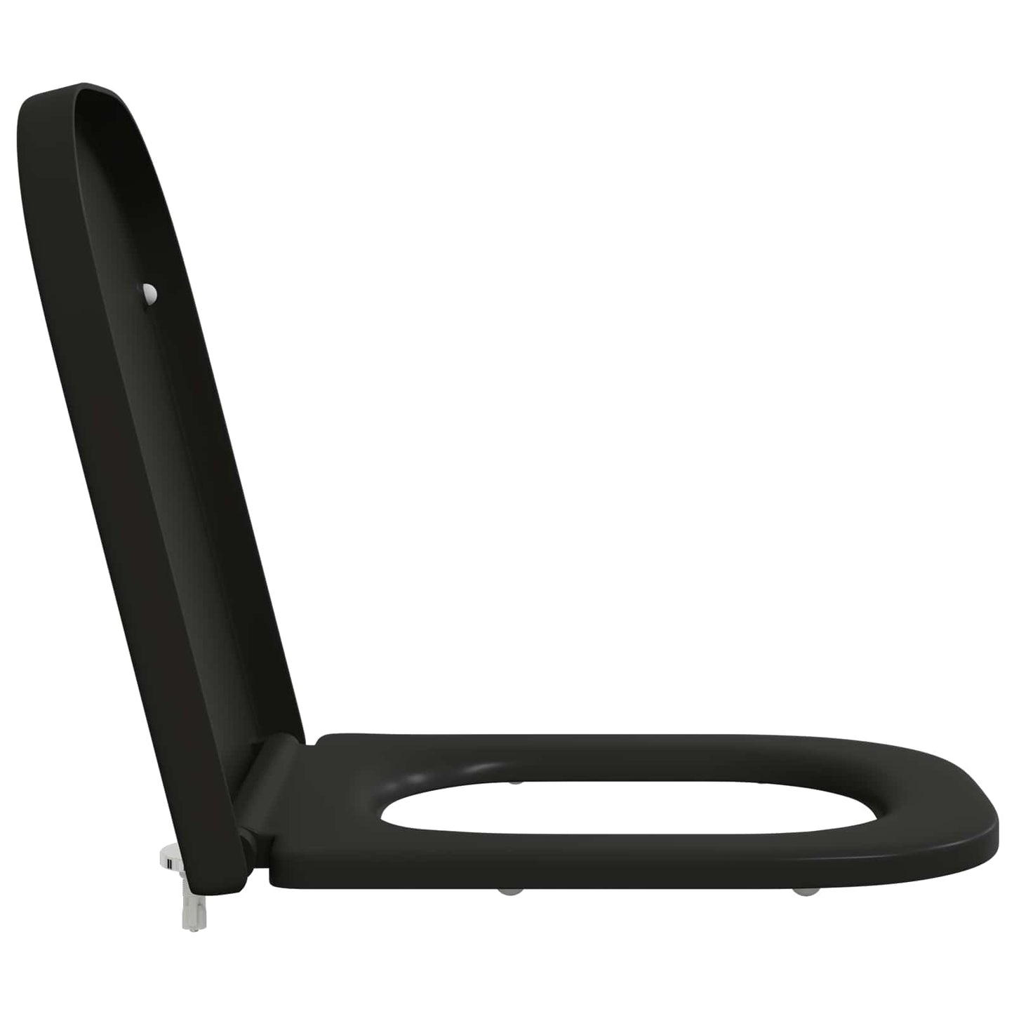 WC ülőke Fekete 47,5 x 35 x 3,6 cm Duroplast