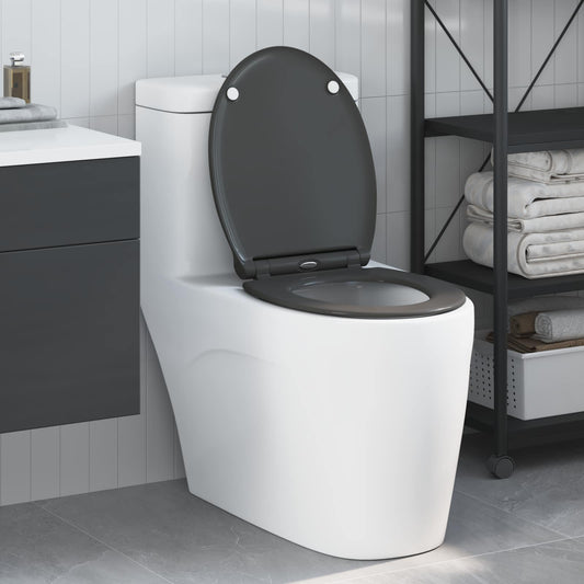 WC ülőke Antracit 47 x 37,5 x 3,8 cm Duroplast