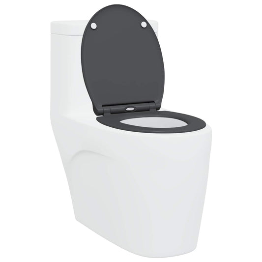 WC ülőke Antracit 45,5 x 37,5 x 3,8 cm Duroplast