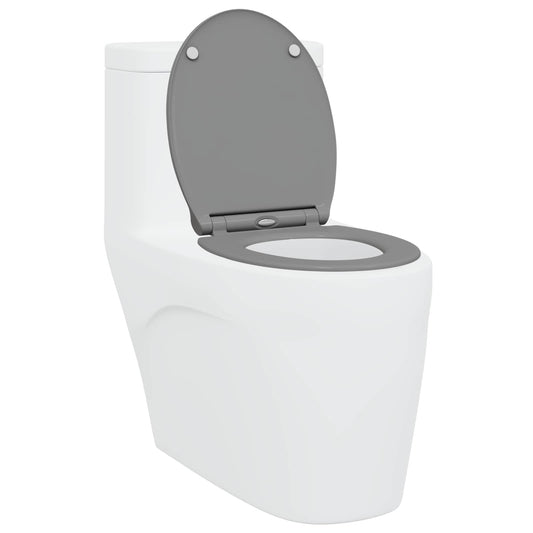 WC ülőke Szürke 45,5 x 37,5 x 3,8 cm Duroplast